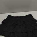 Women's Mini Skirt with Shorts Y2K Lace Ruffle Skirt Bow Cute Skort Layered Pleated Tiered Skirts L