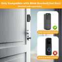 Blink Doorbell Mount, Anti-Theft Video Doorbell Door Mount Bracket No Drilling, Not Block Doorbell Motion Sensor, Easy to Install, Fit for Blink Doorbell Camera (Black)