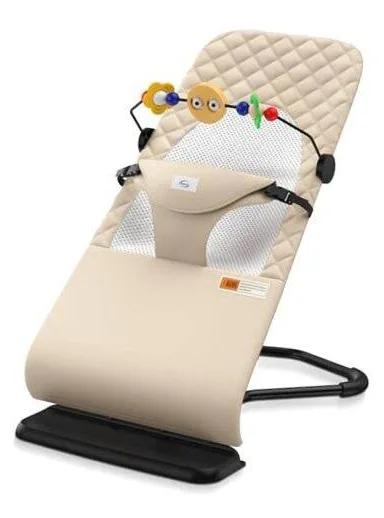 Bouncer Seat for Babies 0-12 Months, Baby Bouncer forBreathable and Comfortable Cushion, Three HeightAdjustments, Baby Rocker Portable Folding andDetachable, Ergonomic Baby Seat