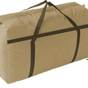 1 PCS Thicken Waterproof Moving Bag,Comforter Storage Bag Foldable Travel Duffle Bag,Space Saving Storage Bag for Closet Blankets Clothes (Khaki,73x50x27cm) (73x50x27cm, Khaki)