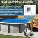 Kefly Above Ground Pools Skimmer with Accessories, Thru-Wall Skim Compatible with All Standard Pool Wall Cutouts