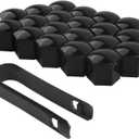 20PCS 21mm Lug Nut Covers with Disassembly Tool,Hex Lugnut Covers for Protecting & Decorating Wheel Bolts,Rust-Resistant Car Accessories Lug Nut Caps for Cars SUVs (21mm)