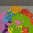 Eaasty 200 Pieces Fish Paper Cutouts Classroom Bulletin Board Decorations Colorful Fish Shape Accents for Wall Decor School Party Supply Teachers DIY Craft(6 Inch)