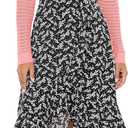 Women's Open Front Bolero Shrug Lightweight Knit Hollow Out Cropped Cardigan (Pink, S)