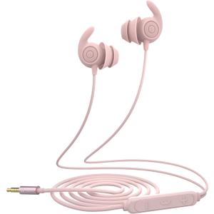 Hmusic Sleep Earbuds,USB C Wired Sleep Headphones for Side Sleepers,30dB Noise Isolate Sleep Earplugs w/Mic,2g Lightweight Soft Silicone,Flat Thin Bed Earphones for Relax,Focus,Travel,Yoga(Pink)