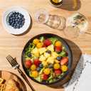 theterra 8.5'' Ceramic Pasta Bowls, Salad Bowls Set of 4, Stoneware Serving Bowls for Fruits, Noodle, Dinner, House-warming Wedding Present, Coca Mocha