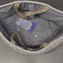 YOUDENOVA Woven Rope Laundry Hamper Basket, 58L Tall Laundry Basket for Blanket Organizer- Clothes Hamper for Bedroom Storage, Baby Kids Nursery Hamper-Large-Brown