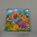 Wooden Dinosaur Block Puzzles for Kids Ages 3-5 with Baby Book, Jigsaw Puzzles Preschool Educational Interactive Toys Gift for Boys Girls, Wood Dino Cube Puzzles for Toddlers 2 3 4 5 6 Years Old