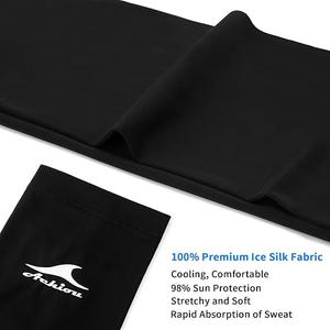 Achiou Cooling Ice Silk Arm Sleeves, Summer UV Sun Protection Compression Sleeves UPF 50+ for Women Volleyball Youth Sports, 1 Pair