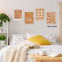 TLESKE Orange Fall Pumpkins Market Posters Prints Unframed Set of 4, Autumn Aesthetic Wall Art Prints for Dorm Bedroom Living Room, I Love Fall Most of All Pictures Wall Decor, 12x16 (16L" x 12W")