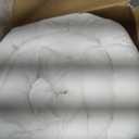 ChiXpace Dual Layer 4 Inch Memory Foam Mattress Topper Queen - 2 Inch Gel Memory Foam and 2 Inch Pillow Top Mattress Pad, 7-Zone Egg Crate Queen Size Mattress Topper (White)