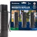 Brookstone Portable Ultrasonic Mosquito Repeller – 3 Pack | Compact Plug-in Indoor Pest Repellent | Ultrasonic Technology | Quiet Operation for Home, Bedroom & Office