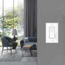 4 Pack Illuminated Light Switch, Lightswitch with LED Night Light, Automatic On/Off Sensor, Single Pole Switch, 15Amp 120/277Volt,White