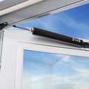 Wright Products Pneumatic Storm Door Closer  Adjustable, Smooth-Closing with Hold-Open Washer (Transitional, Black) (One Size)