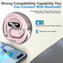 OWS AI Headphone for Multi-Language Translation, Bluetooth Earphone Support 144 Language Real-Time AI Translation, Wireless AI Earbuds Translator with App for Language Learning, Travel, Work (Pink)