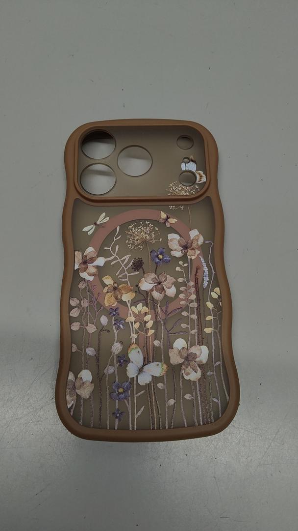 GVIEWIN for iPhone 17 Pro Case Compatible with MagSafe, with Screen Protector [Full Camera Protection] Military-Grade Shockproof Slim Magnetic Marble Phone Case for 17 Pro 6.3", A-Pearlescent/Gold