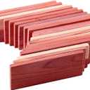 Cedar Space Cedar Blocks for Closet Storage,100% Aromatic Red Ceder Blocks Cedar Planks Chips 16pcs for Closet Drawers 100% Natural Wood Chips
