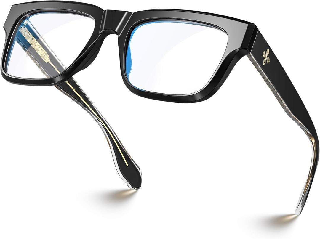 VISOONE TR90 Square Blue Light Blocking Glasses Fashion Computer Eyewear for Women and Men RANDI