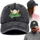 Let's Go Bananas Funny Printed Cotton Baseball Cap Adjustable Retro Washed Lightweight and Breathable Unisex, Dad Hats Birthday Gifts for Women Men Moms Dads Grandpa Husband Friend Bestie Coworker