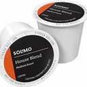Amazon Brand - Solimo Medium Dark Roast Coffee Pods, House Blend, Compatible with Keurig 2.0 K-Cup Brewers, 100 Count