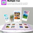 256 Pockets Photo Album for Fujifilm Instax Mini Camera, Polaroid Camera, Leather Cover, Photo Album for Instax Mini 12 11 9 40 90 8 7 Evo LiPlay Instant Camera, 2x3 Photo Albums for Christmas, Purple