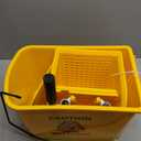 Simpli-Magic 79358 Commercial Mop Bucket with Side Press Wringer, 26 Quart, 14.75"L x 12.95"W x 19.95"H, Yellow