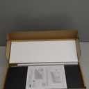 Floating Shelves Wall Mounted Set of 2, Modern Black Wall Shelves for Storage with Lip, Display Picture Ledge Shelf for Wall Decor Bedroom Living Room Bathroom Kitchen (15.7 In)