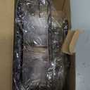 HapiRm Multifunctional Sponge Holder for Kitchen Sink with Unique M-Shaped, 2 Installation Methods Sink Caddy, Stainless Steel Kitchen Organizer for Sponge, Brush, Sink Stopper and Scraper -Bronze