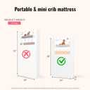 Dream On Me Sunset 2-in-1 Mini Crib Mattress, Dual-Sided Infant & Toddler, Waterproof Cover, GREENGUARD Gold Certified, 38 x 24 x 3, Fits Mini & Select Portable Cribs, Not for Playards