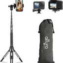 Altura Photo 55" Phone Tripod, Tripod for iPhone & Extendable Selfie Stick, Phone Stand, Solidest Cell Phone Tripod Compatible with iPhone/Android & DSLR Cameras, Canon, Nikon, Sony Mirrorless