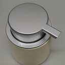 Bosilunlife Ceramic Foaming Soap Dispenser - Beige & Grey 12 oz Foam Hand Wash Dispenser Bathroom Countertop Kitchen Dish Soap Pump Dispenser Foam Soap Dispenser for Bathroom