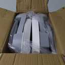 MoreFeel Collapsible Baby Bathtub for Newborn with Thermometer & 1 Hooded Towel & 1 Soft Floating Cushion,Portable Travel Bathtub with Drain Hole, Durable Foldable Baby Tubs for Infants to Toddler (Grey)