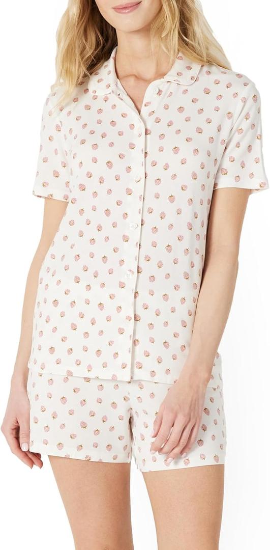 Amazon Essentials x Sofia Grainge Mommy and Me Short Sleeve Pajama Set L
