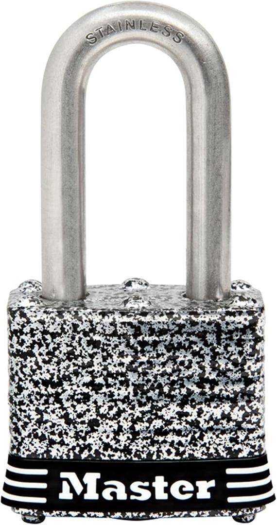 Master Lock 3SSKADLF Stainless Steel Outdoor Padlock with Key, 1 Pack