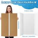 VinTS 8 PCS 36" x 48" Trifold Poster Board White Trifold Foldable Display Poster Board for School Projects, Science Fair,Graduation Exhibitions