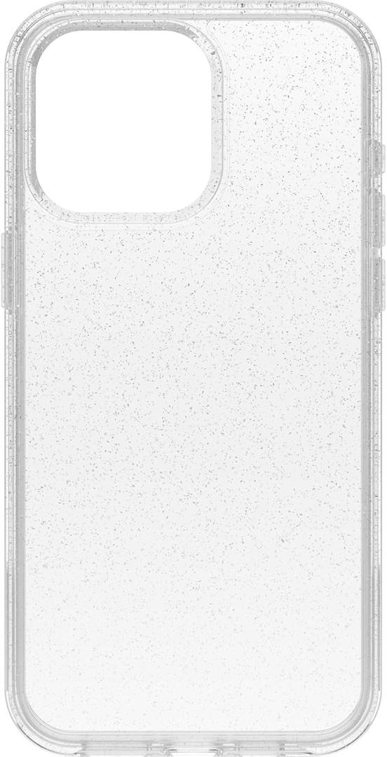 OtterBox iPhone 15 Pro MAX (Only) Symmetry Clear Series Case - Stardust(Clear/Glitter), Ultra-Sleek, Wireless Charging Compatible, Raised Edges Protect Camera & Screen