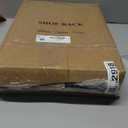 SNTD Shoe Rack - Expandable Shoe Organizer for Closet, Adjustable Metal Shoe Shelf Storage, Stackable Long Shoe Stand Holder for Garage, Entryway, Door Entrance (Black, 2-Tier)