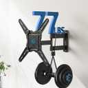 Pipishell Full Motion TV Wall Mount for 26-65 inch Flat or Curved TVs up to 77 lbs, TV Bracket Wall Mount with Articulating Arms, Extension, Tilt, Swivel, Leveling, Max VESA 400x400mm, PIMF7