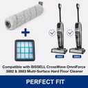3882 Crosswave Omniforce Replacement Parts for BISSELL 3882/3883 / 3967F / 3970F CrossWave OmniForce/OmniFind Vacuum Cleaner, 2 Brush Roller, 2 HEPA Filters