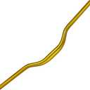 UPANBIKE Mountain Bike Handlebar 31.8mm, Aluminum Alloy MTB Bicycle Riser Handlebar Extra Long 700mm with Paint Matte Surface (Gold, 700mm)