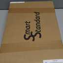 SMARTSTANDARD 6.8 FT Heavy Duty Sturdy Sliding Barn Door Hardware Kit, Black, (Whole Set Includes 1x Pull Handle Set & 1x Floor Guide) Fit 36"-40" Wide Door Panel (I Shape Hanger)