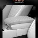 CDEFG for Hyundai Santa Fe 2024 2025 2026 MX5 Center Console Cover Armrest Box Cover for Santa Fe 2024 2025 Accessories Arm Rest Protector Santa Fe SE/SEL/XRT/Limited/Calligraphy (Dark Gray