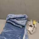 Homemate Heated Blanket Electric Throw - 50"x60" Heating Blanket Throw 1/2/4/6/8 Hours Auto-Off 10 Heat Level Over-Heat Protection Flannel Sherpa ETL Certification (08 - Light Blue)