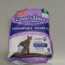 Hartz Comfitables Cat Diapers, Size XS 16 Count, Comfortable & Secure Fit, Easy to Put On