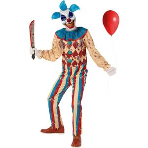 Morph Scary Clown Costume - Creepy Killer Clown Costume for Kids - Halloween (Large)