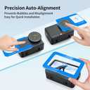 2 x Screen Protector with Lens Cover for DJI Osmo Action 6, Enhanced Tempered Glass LCD Display Film with Easy Installation Tool, 9H Hardness Protection Scratch Resistant