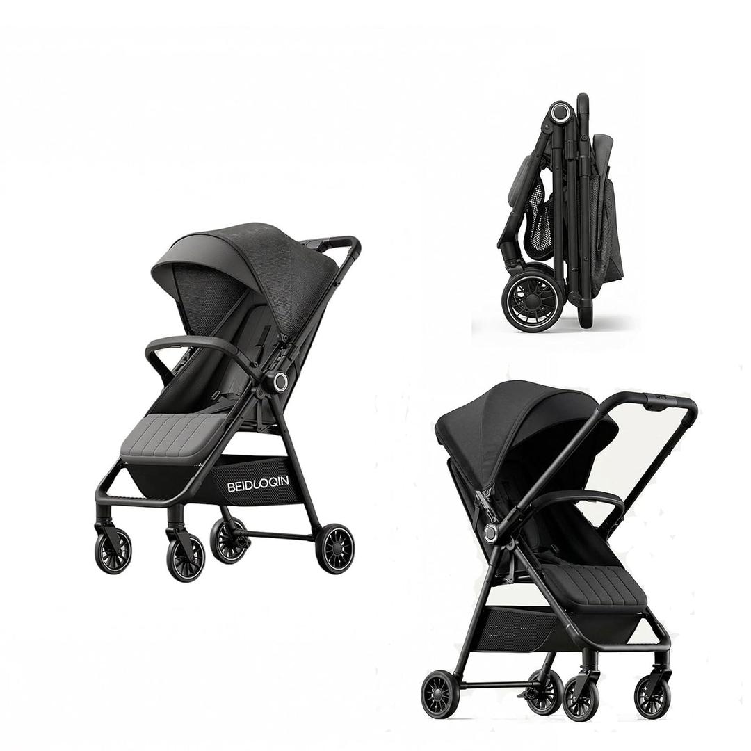 Baby Stroller, Reversible Parent Facing, One Hand Fold,1-3 Year Old Stroller