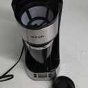 Wish Single Serve Coffee Maker- Small Coffee Maker with Programmable Timer and LCD display, Single Cup Coffee Maker with 14 oz.Travel Mug and Reusable Coffee Filter, NON-POD Coffee Maker, Black