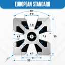 Houseables 2020 Aluminum Extrusion, Extruded Aluminum, 2020 Extrusion, T Slot Rail, Linear, Square Tube, Tubing, Tslot, Track Channel, 3D Printer, CNC, Framing, Frame Kit 48 Inch, 20mm x 20mm x 1220mm