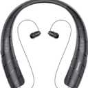 Neckband Bluetooth Headphones Speaker 2-in-1Wireless Wearable Speaker at lightest 99g weight with Retractable Earbuds, Portable Speakers and Headsets w/Bulit in Mic for Home, Office and Outdoors